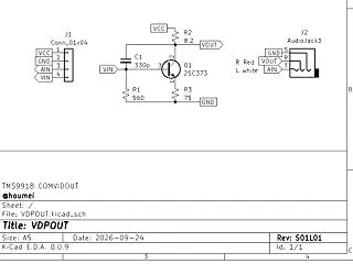 VDPOUT TMS9918のビデオ出力…