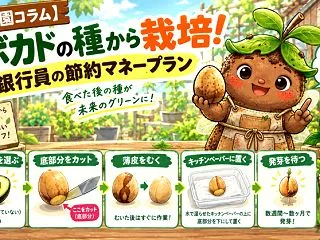 【菜園コラム】アボカドの種から栽培！元銀…