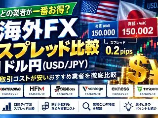 海外FX スプレッド比較｜ドル円の取引コ…