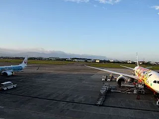 空港デッキです