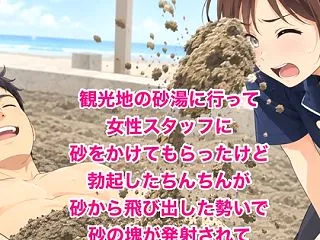 観光地の砂湯に行って女性スタッフに砂をか…