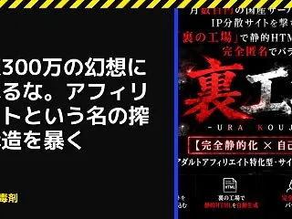 月収300万の幻想に溺れるな。アフィリエ…