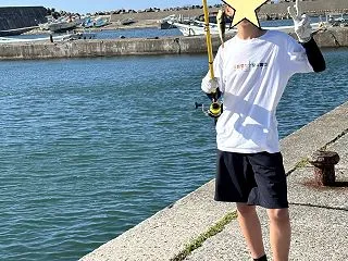 息子と初めての海釣り