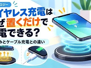 ワイヤレス充電はなぜ置くだけで充電できる…