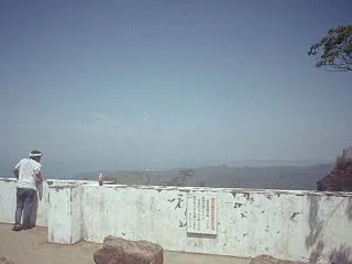 眺める男