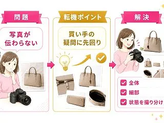 出品写真を見直す考え方、バイヤーに伝わる…
