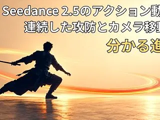 Seedance 2.5のアクション動画…