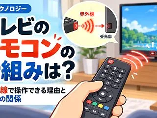 テレビのリモコンの仕組みは？赤外線で操作…