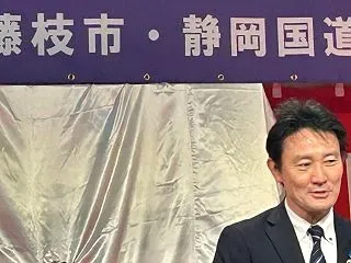 地元での大臣初公務 榛南地区国政報告会も