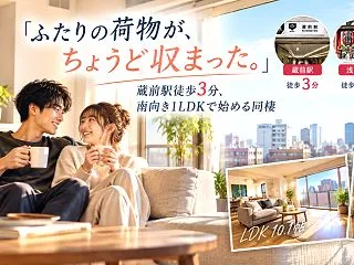 夜中のアイスと触れ合うソファ。プランドー…
