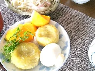 子供の頃のバターは 朝素麺 晩御飯 