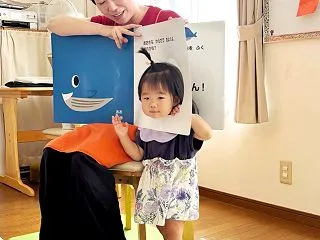 クジラより顔を出したいMちゃんの一足早い…