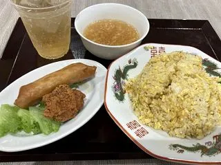 イオン倉敷『石焼炒飯店』鶏のから揚げと黄…