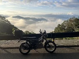 雲海が出る観光道路エンゼルラインへ