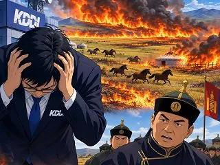 モンゴルの大草原を燃やしたKDDI終わる…