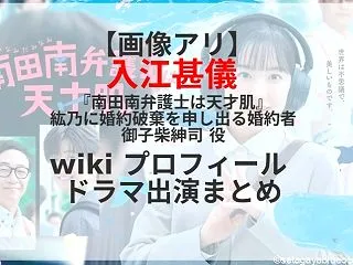 【画像アリ】入江甚儀 『南田南弁護士は天…