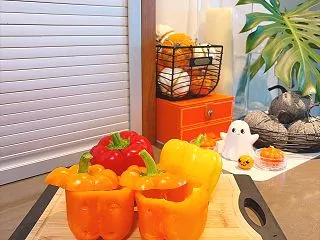ハロウィンごはん作り