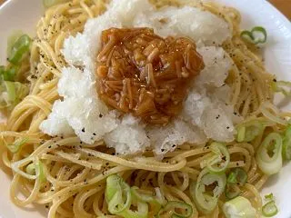 なめ茸おろしパスタ