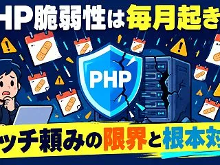 (今回のPHP問題のような）脆弱性問題は…