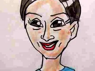 似顔絵・中村優子