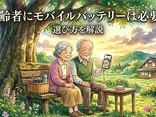 高齢者にモバイルバッテリーは必要？選び方…