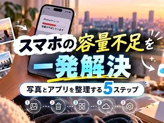 スマホの容量不足を一発解決｜写真とアプリ…