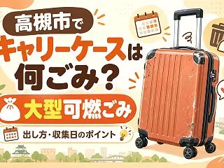 【高槻市】スーツケース・キャリーバッグの…