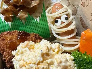 今週のハロウィン弁当（男子高校生弁当）♡