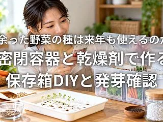 余った野菜の種は来年も使えるのか 密閉容…