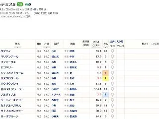 第15回アルテミスステークスGⅢ予想・レ…