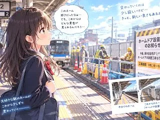 「大好きな駅のホームが変わる日」