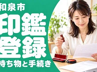 【和泉市】印鑑登録と印鑑証明の違い、窓口…