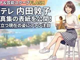 内田敦子が初写真集の表紙を公開！美脚際立…