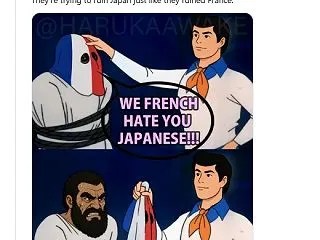 「保守系日本人」と「偽フランス人（黒人・…
