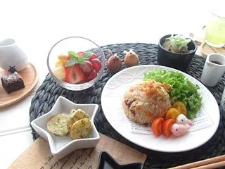 今日の料理とお猫様