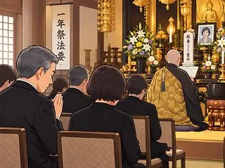 雨も止み、亡妻の一年祭（一周忌）が無事終…