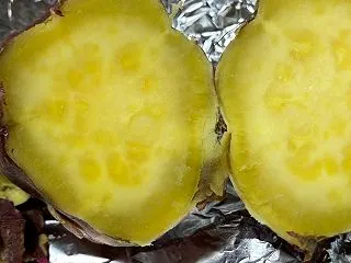 自家製サツマイモの焼き芋だよー