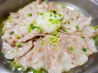 10/24 豚バラ肉の蒸し焼き