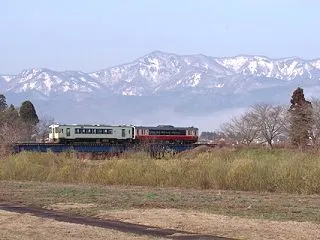 只見線 宮川橋梁の春