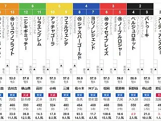 日曜東京11R 神無月ステークス 予想