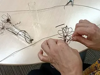 カナメ宇都宮様でガラス一輪挿しWS