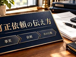 訂正・再発行をお願いするときの、角が立た…