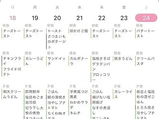 10／18〜24の振り返りとお昼食べすぎ…