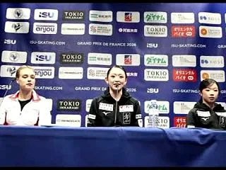 フランスGP女子SP会見 首位の青木祐奈…