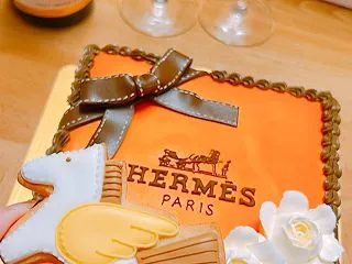 ♡HERMES birthday cak…