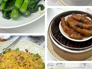 搭乗前にランチ@何洪記