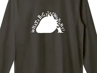 スミ リブ付きロングTシャツ