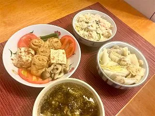 10/25 焼き豆腐と油揚げのサッと煮