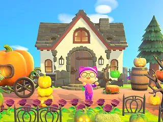 【あつ森】自宅周りをハロウィン仕様に♪か…