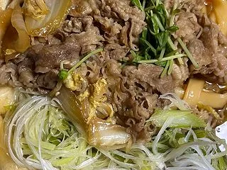 今日は簡単鍋♡吉野家の牛すき鍋利用